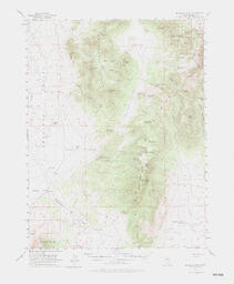 Bellevue Peak Quadrangle Nevada-Eureka Co. 15 Minute Series (Topographic)