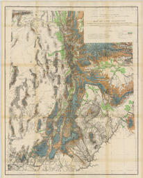 Map Of Utah Territory Representing the Extent of the Irrigable Timber and Pasture Lands
