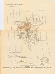 Geological Map and Sections of Buckskin Peak, Humboldt County, Nevada