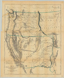Map of Oregon and Upper California