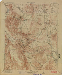 Nevada-California Lida Quadrangle Topography (Tonopah)