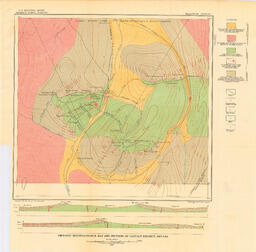 Geologic Reconnaissance Map and Sections of Contact District, Nevada 