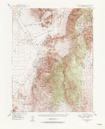 Paradise Peak Quadrangle Nevada - Nye Co. 15 Minute Series (Topographic)