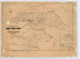Topographical map of the Reese River Mines