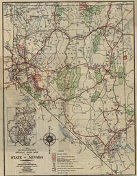 State Highway Department's Office Road Map of the State of Nevada