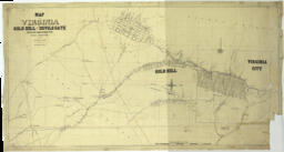 Map of Virginia Gold Hill and Devils Gate Mining Districts