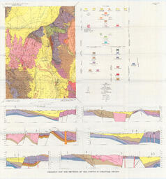Geological Map and Sections of the Cortez Quadrangle, Nevada