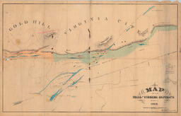 Map of the Veins of the Virginia District Known in 1868