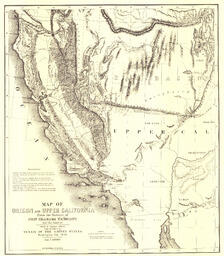 Map of Oregon and Upper California