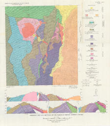 Geologic Map and Sections of the Railroad Mining District, Nevada