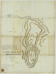 Map of the Virginia City Umatilla R. R. Nevada