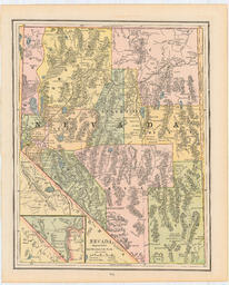 Nevada Engraved for Gaskell's Atlas of the World