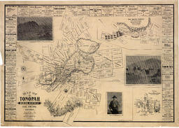 Map of Tonopah Mining District Nye County, Nevada
