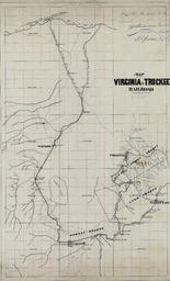 Map of the Virginia and Truckee Railroad
