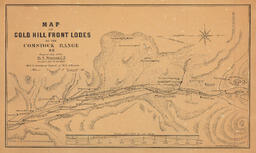 Map of Gold Hill Front Lodes on the Comstock Range